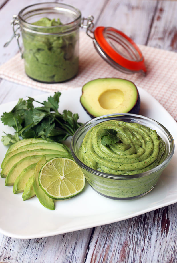 Cilantro Infused Avocado Lime Sorbet | Shared via www.ruled.me