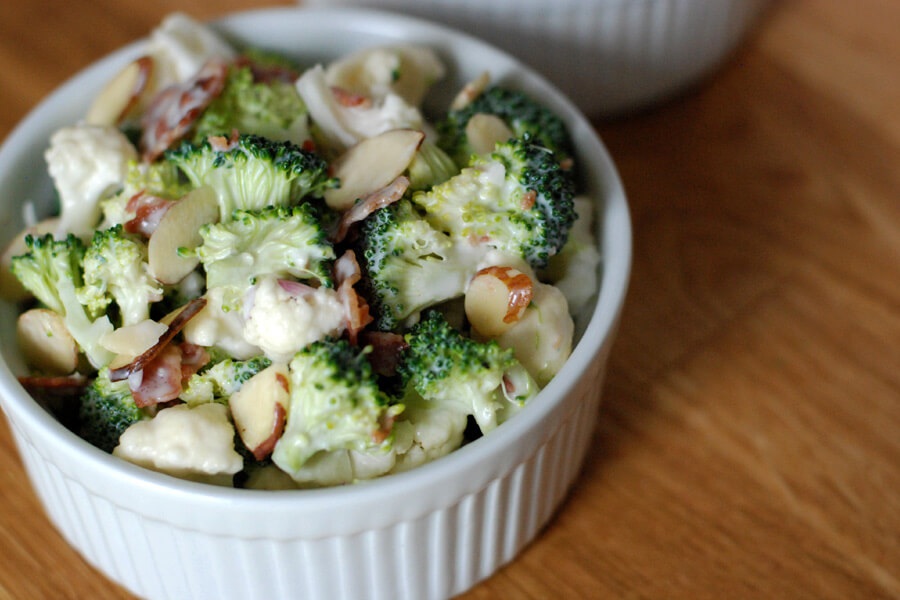 Broccoli Cauliflower Salad