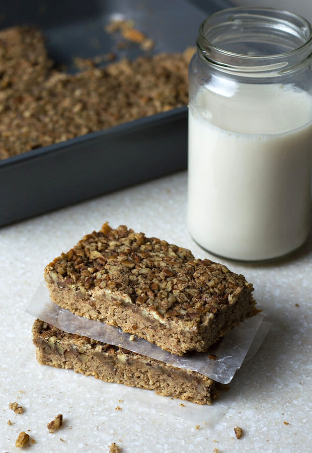 Cinnamon Blondie Pecan Bars