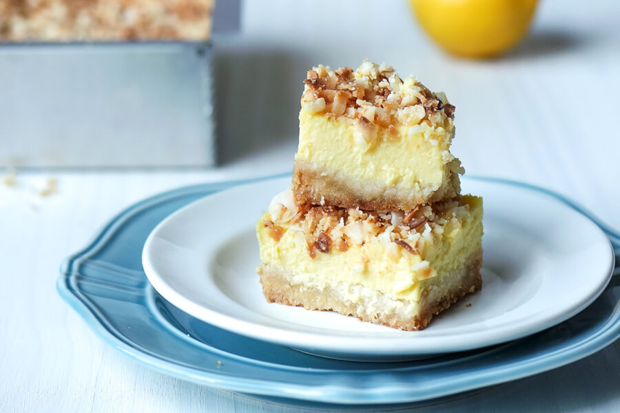 Toasted Coconut Lemon Bars