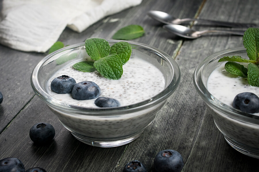 Coconut Protein Chia Pudding