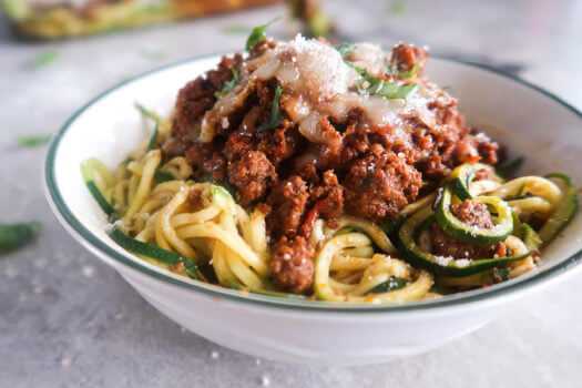 Bolognese Zoodle Bake