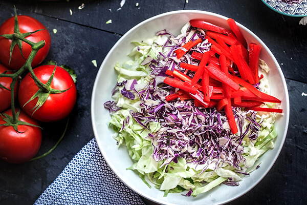 Fiesta Slaw with Avocado Lime Dressing