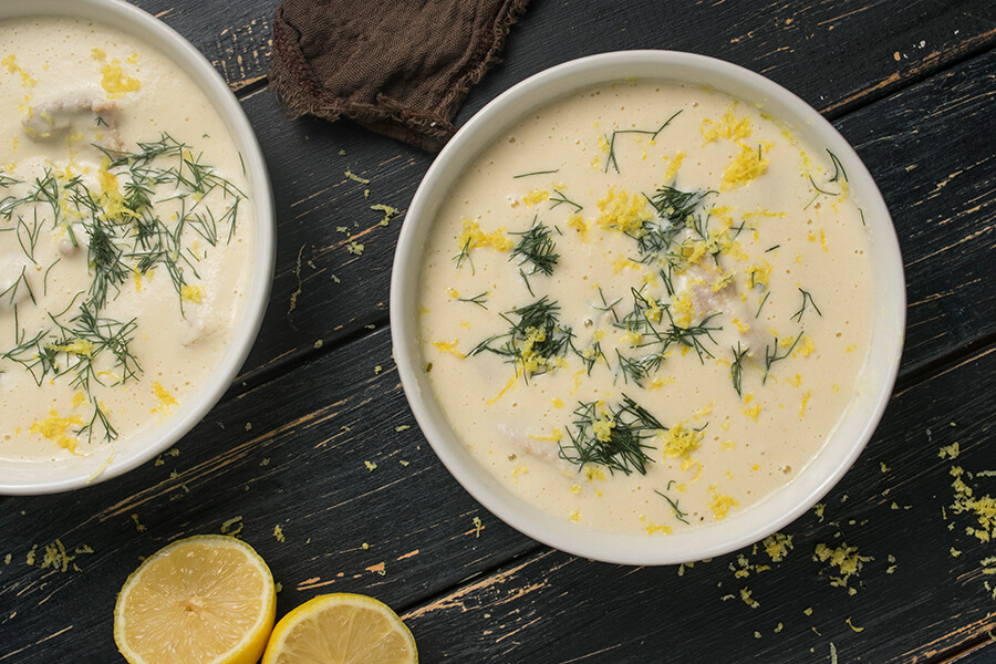 Keto Greek Lemon Egg Soup