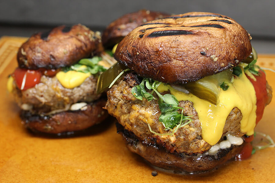 Guilt Free Portobello Bun Burgers