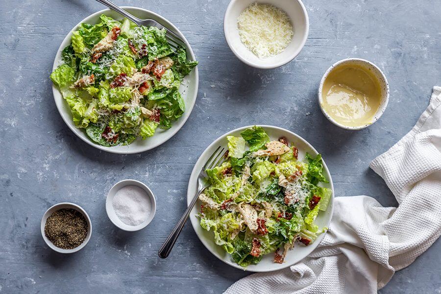 Homemade Keto Caesar Salad