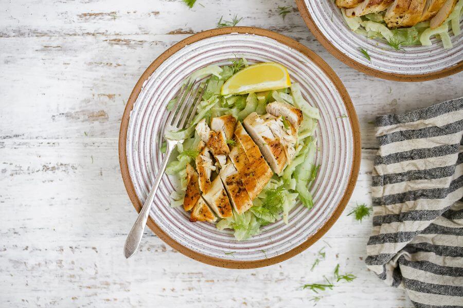 Keto Chicken Fennel and Celery Salad