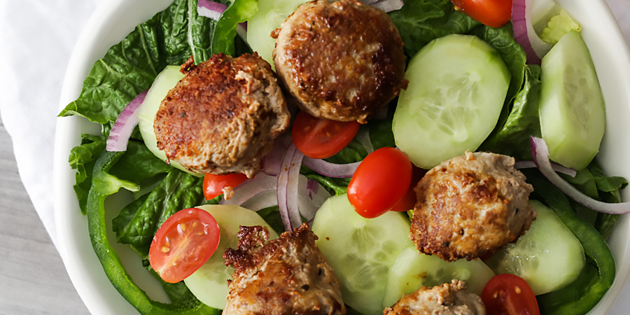 Keto Meaty Mediterranean Lunch Bowls