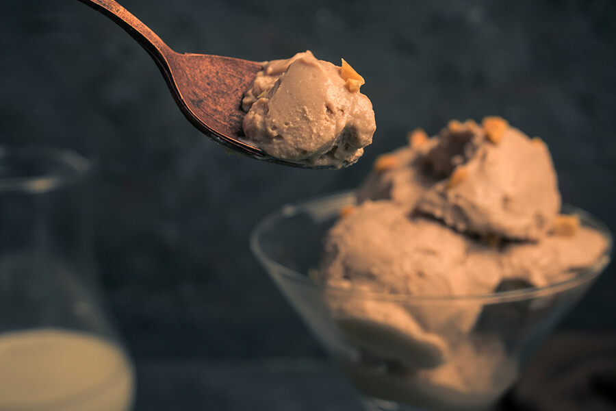 Keto PB & Chocolate Cottage Cheese Ice Cream