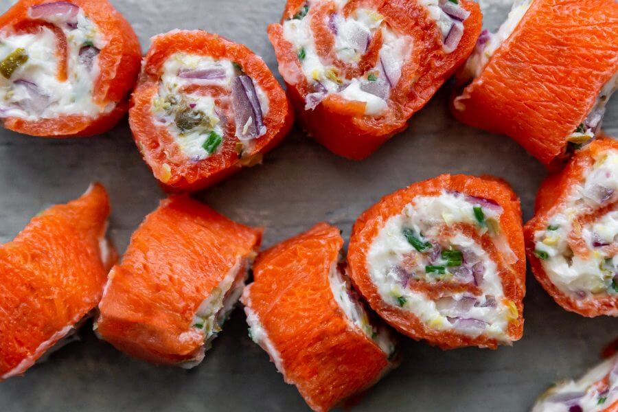 Keto Salmon Rollups