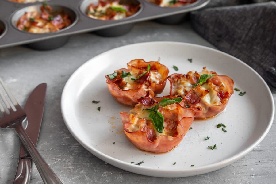 Keto Meat Lover Pizza Cups