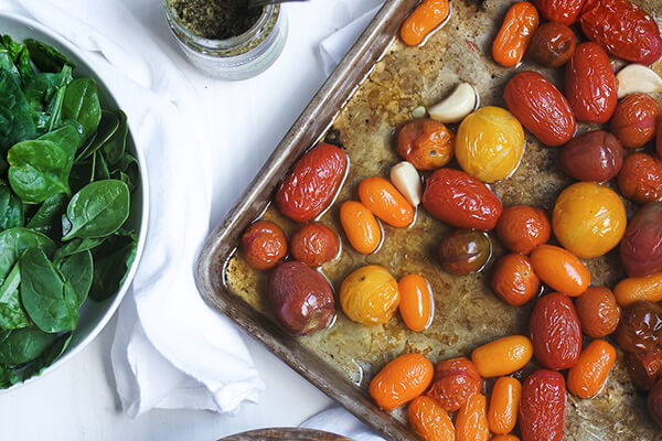 Oven Roasted Caprese Salad