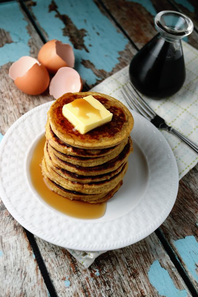 Peanut Butter Pancakes | Shared via www.ruled.me