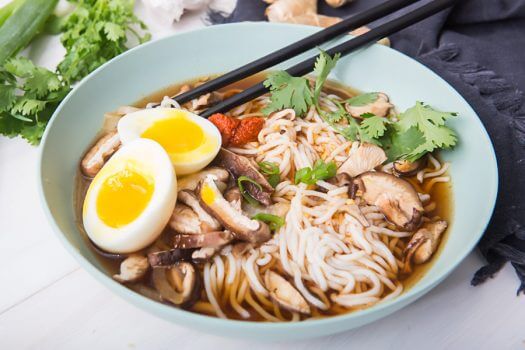 Keto Spicy Beef Ramen Bowl