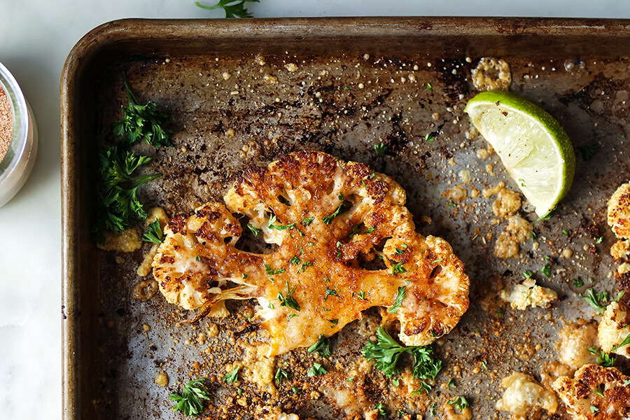 Roasted Cajun Cauliflower Steaks