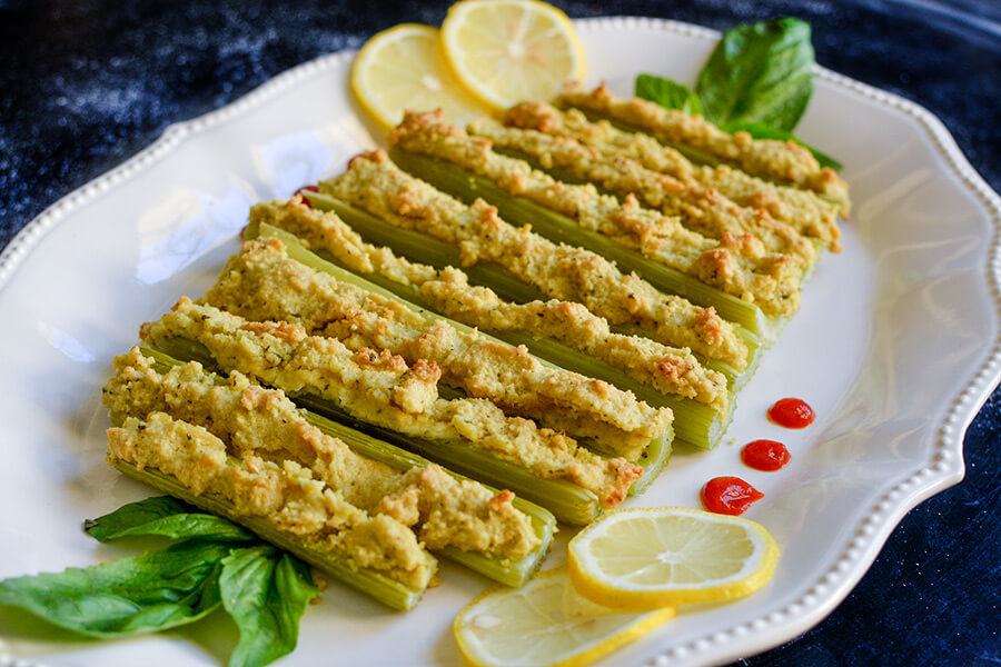 Roasted Celery and Macadamia Cheese