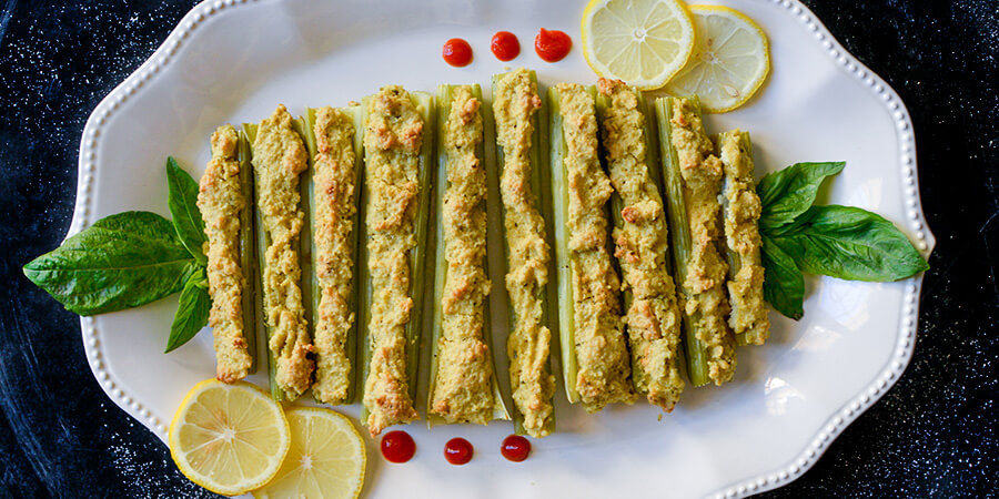 Roasted Celery and Macadamia Cheese