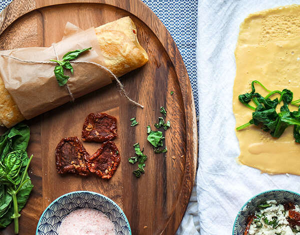 Spinach, Herb & Feta Wrap