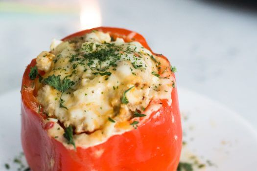 Slow-Cooker Stuffed Taco Peppers