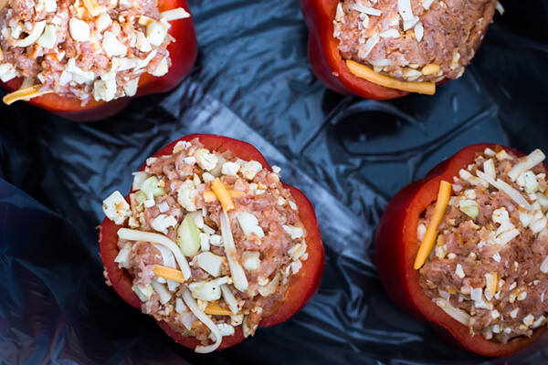 Slow-Cooker Stuffed Taco Peppers