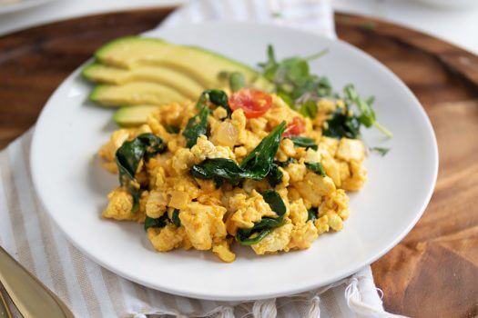 Vegan Keto Scrambled Eggs