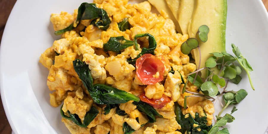 Vegan Keto Scrambled Eggs