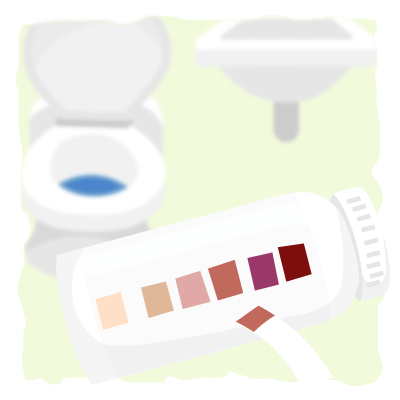 Measuring ketones with urine strips & ketone strips